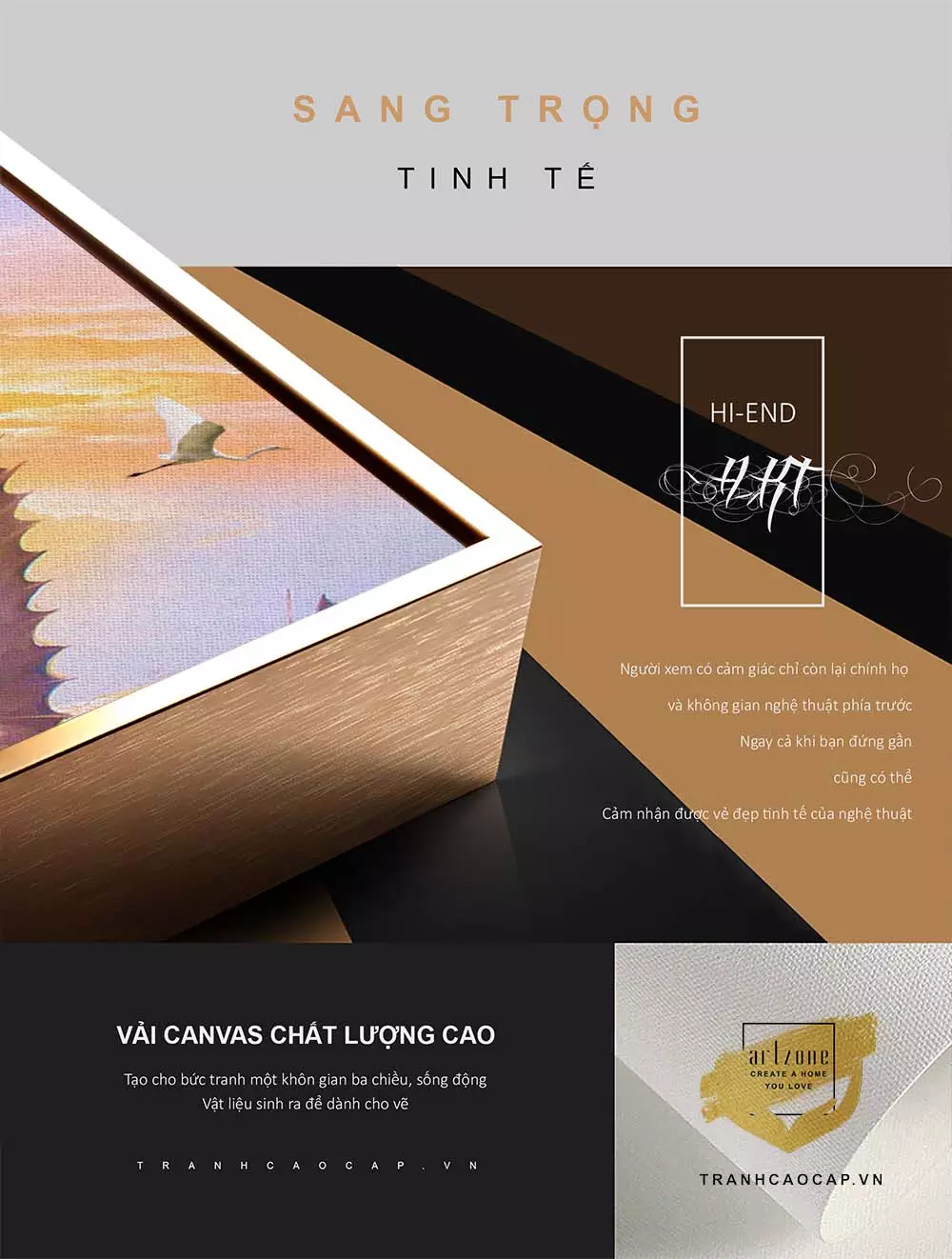 Bức tranh AZ3-0461-MICA với chất liệu Mica