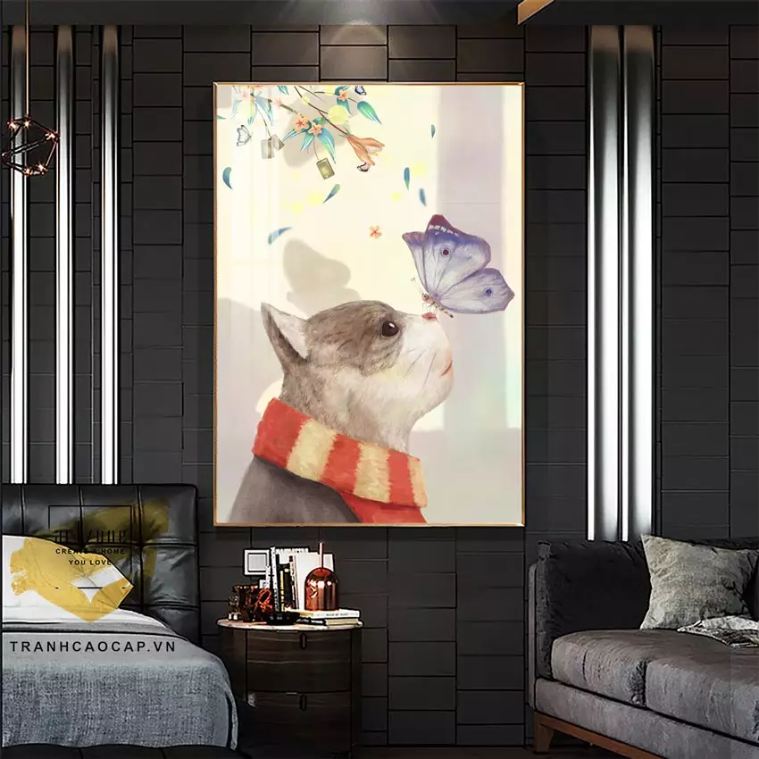 Ánh sáng làm nổi bật vẻ đẹp của tranh Mica