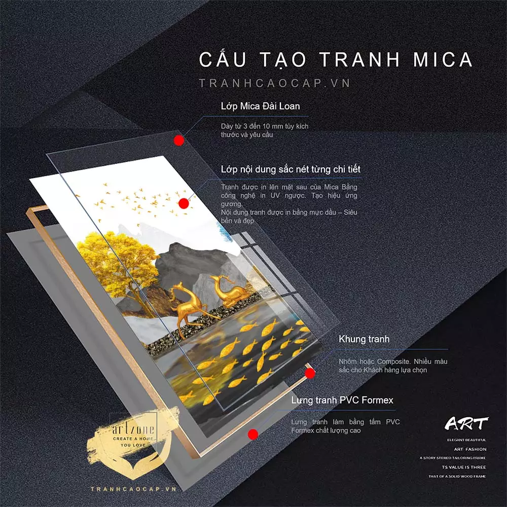 Bức tranh Mica đẹp