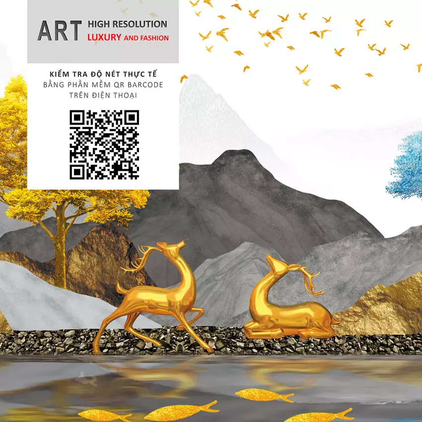 Trang trí nội thất bằng tranh Mica