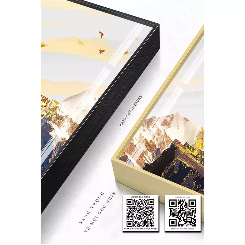 Bức tranh Mica trang trí phòng khách