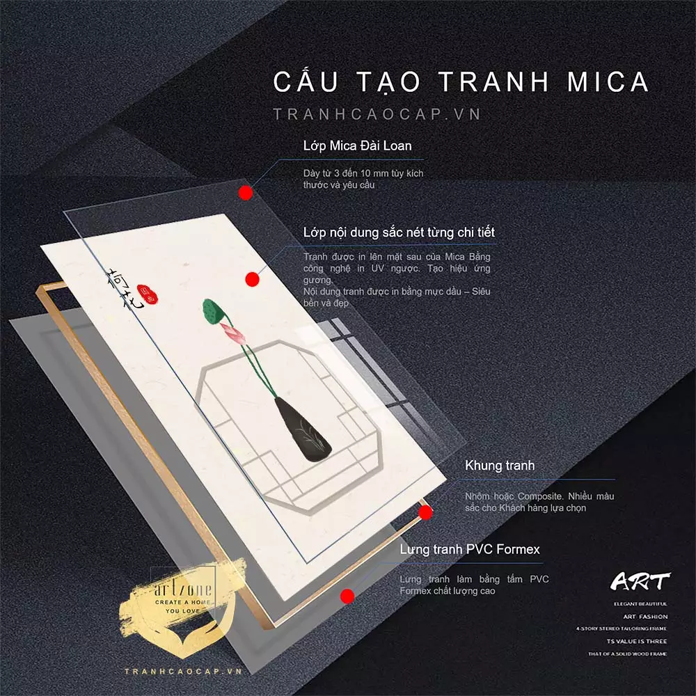 Bức tranh Mica AZ3-0377-MICA