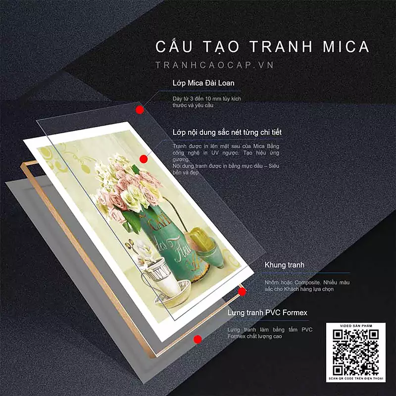 Nét đẹp từ ánh sáng của tranh Mica