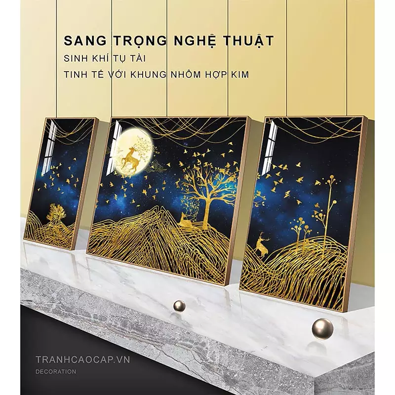 Bức tranh Bóng Gương Đơn Giản AZ3-0318-MICA