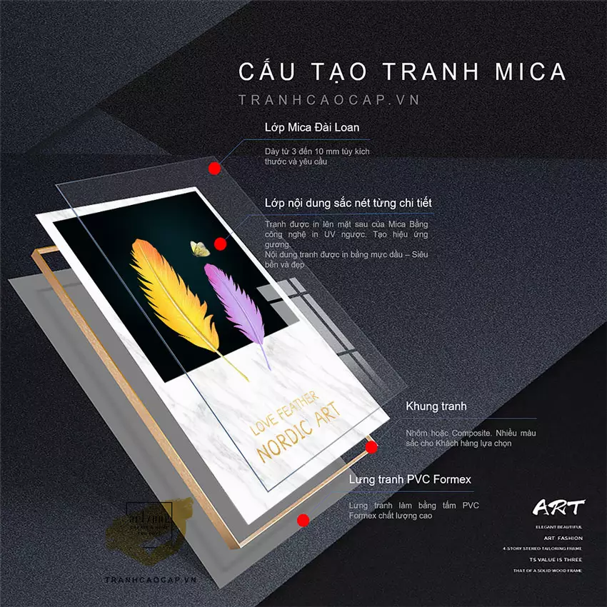 Tranh phòng ngủ trang trí độc đáo