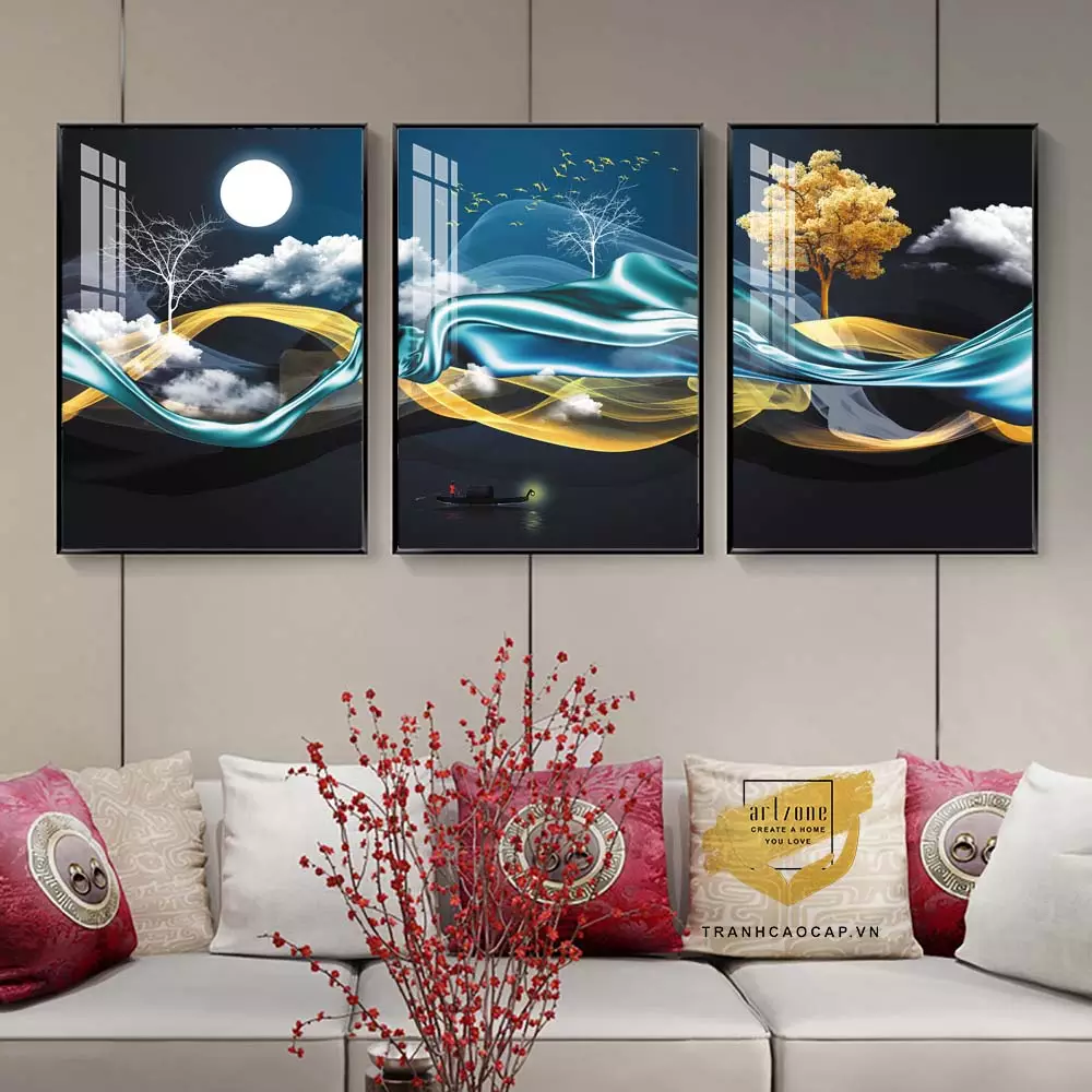 Tranh Bóng Gương Đơn Giản