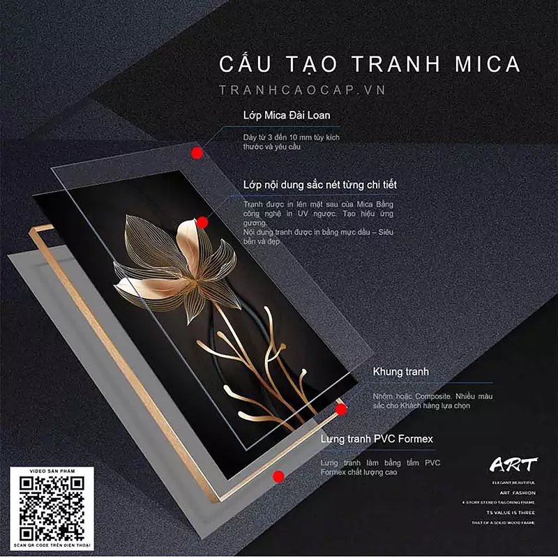 Sự kết nối trong nghệ thuật tranh Mica AZ3-0240