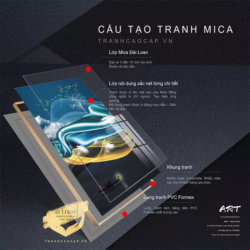 Tranh Bóng Gương Đơn Giản