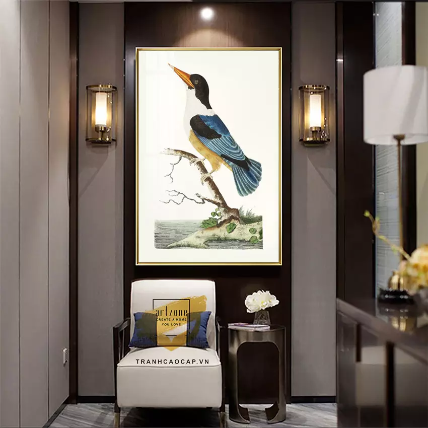 Trang trí phòng ngủ với tranh Bóng Gương Đơn Giản