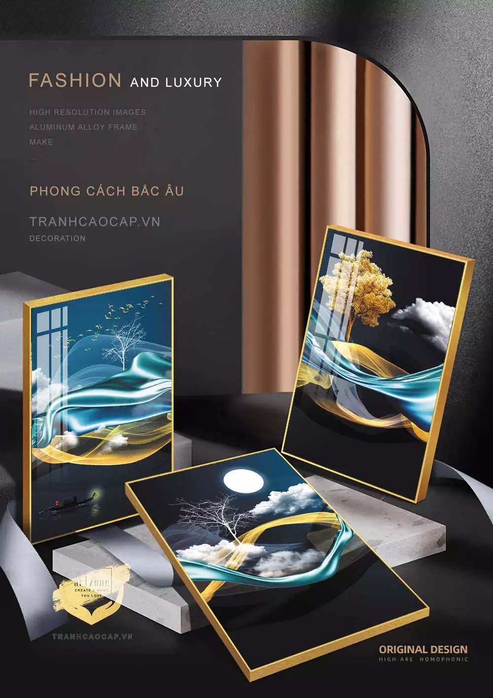 Tranh Bóng Gương Đơn Giản