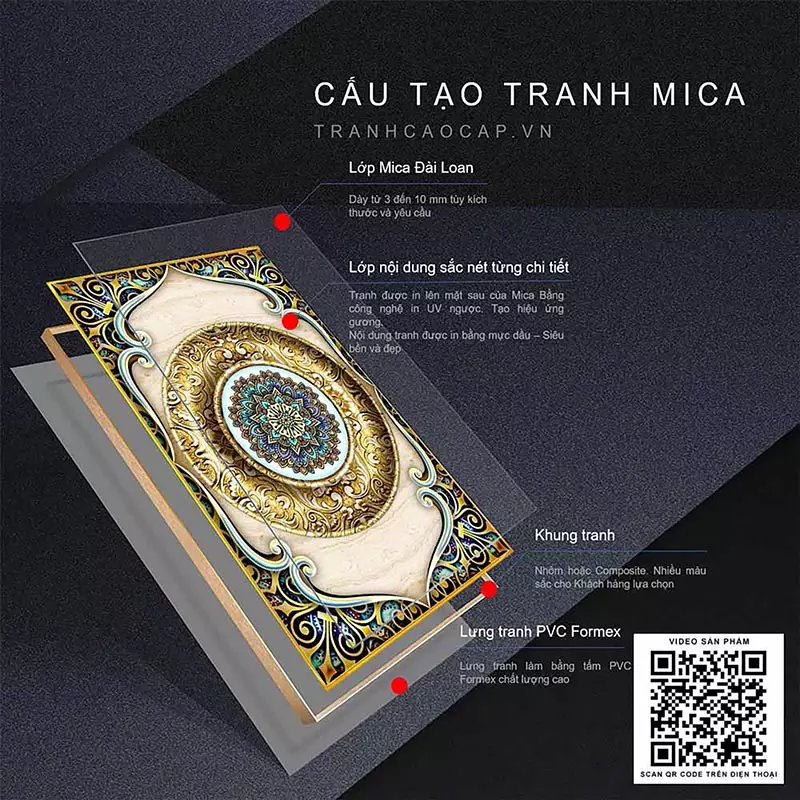 Bức tranh Mica AZ3-0282-MICA