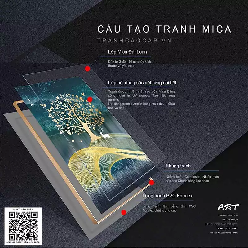 Bức tranh Mica AZ3-0164