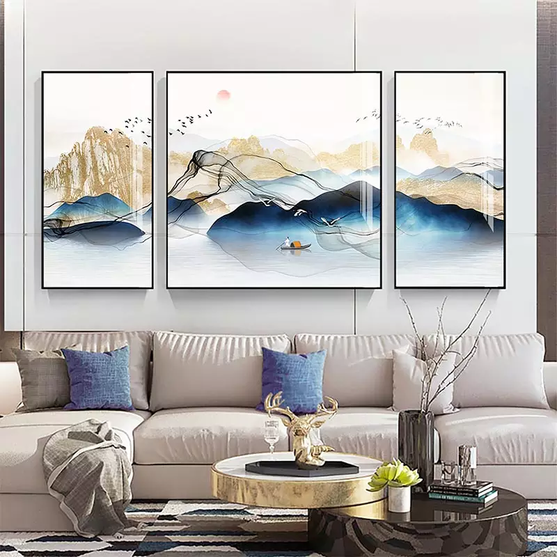 Tranh AZ3-0321 với khung nhôm hiện đại