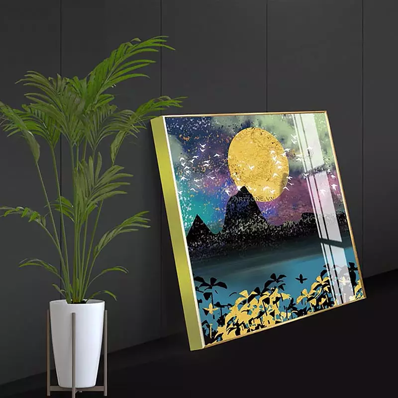 Tranh Mica AZ3-0129 tạo nên phong cách hiện đại