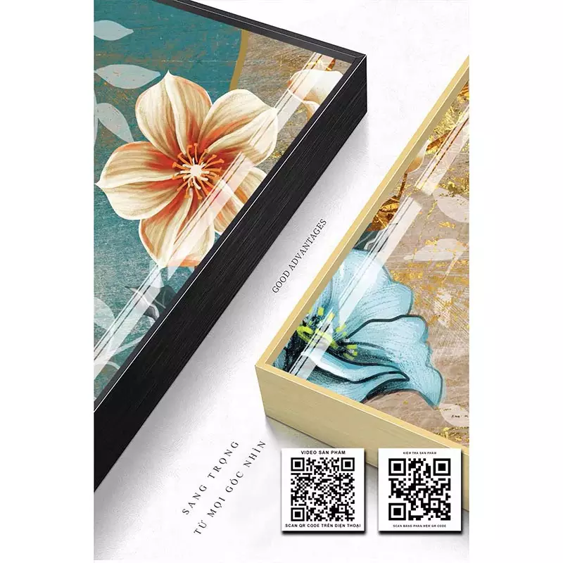 Tranh cây hoa mẫu đơn 2