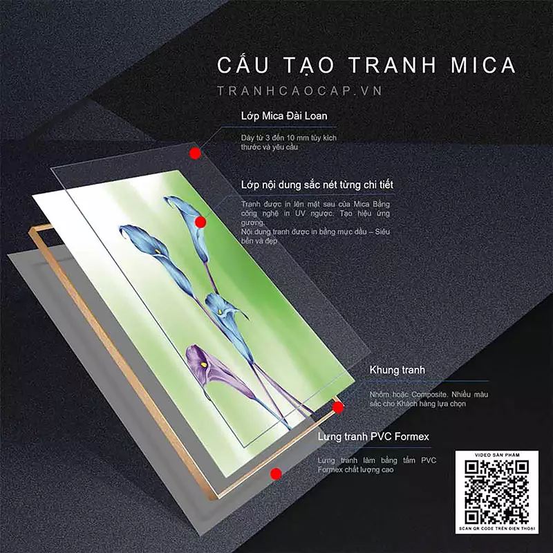 Khung tranh nổi bật tạo hình cho tác phẩm nghệ thuật