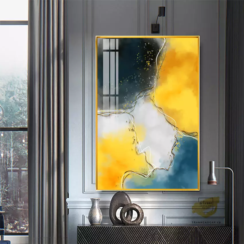 Tranh Mica Bóng Gương Nhẹ Nhàng AZ1-1704 - Gương biểu tượng của sự tự nhận thức
