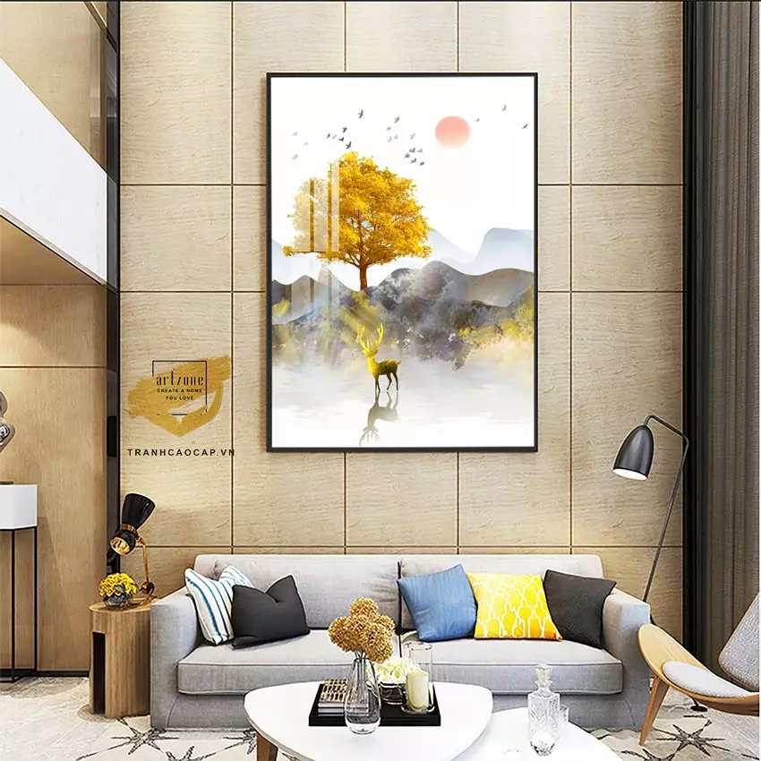 Treo tranh đúng cách tạo điểm nhấn cho không gian