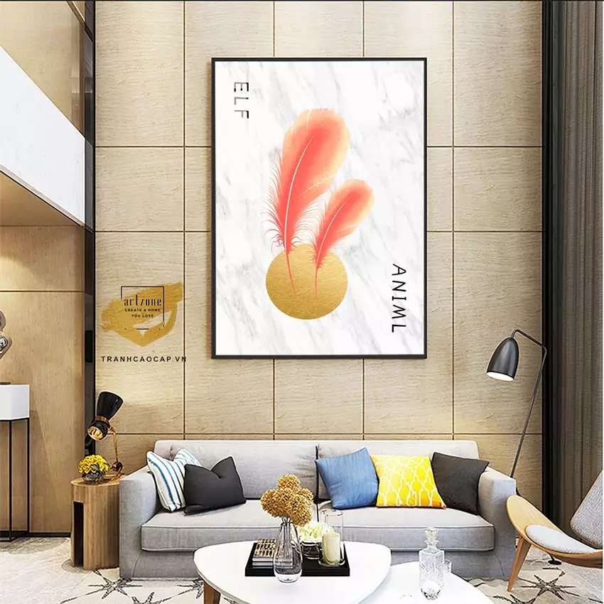 Kích thước tranh Bóng Gương Nhẹ Nhàng phù hợp với không gian phòng ngủ