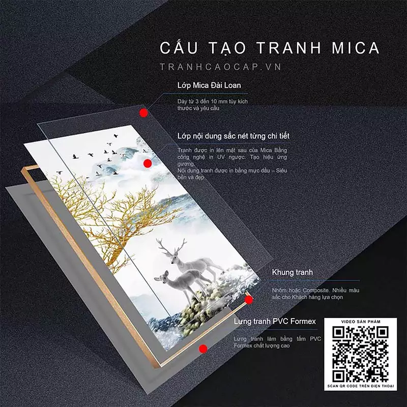Bức tranh Bóng Gương Nhẹ Nhàng 5