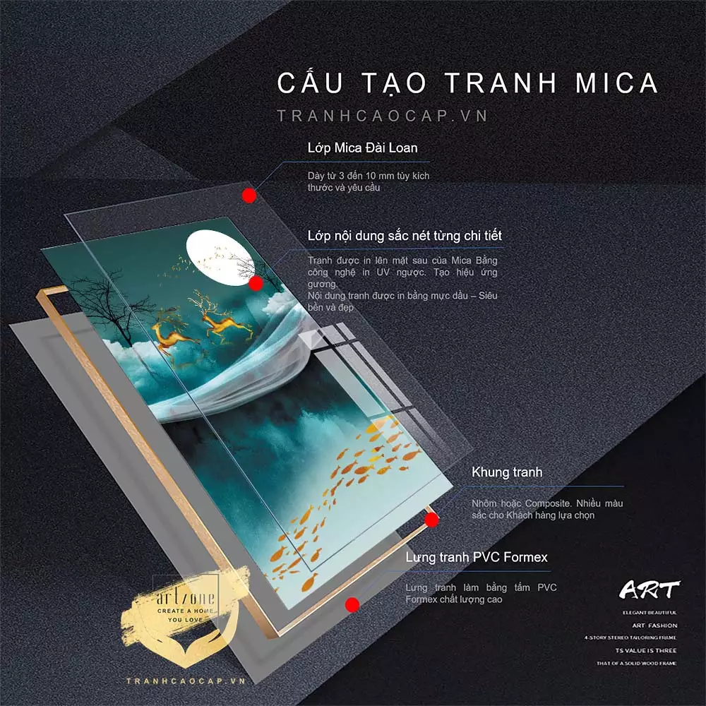 Tranh Bóng Gương Nhẹ Nhàng 8