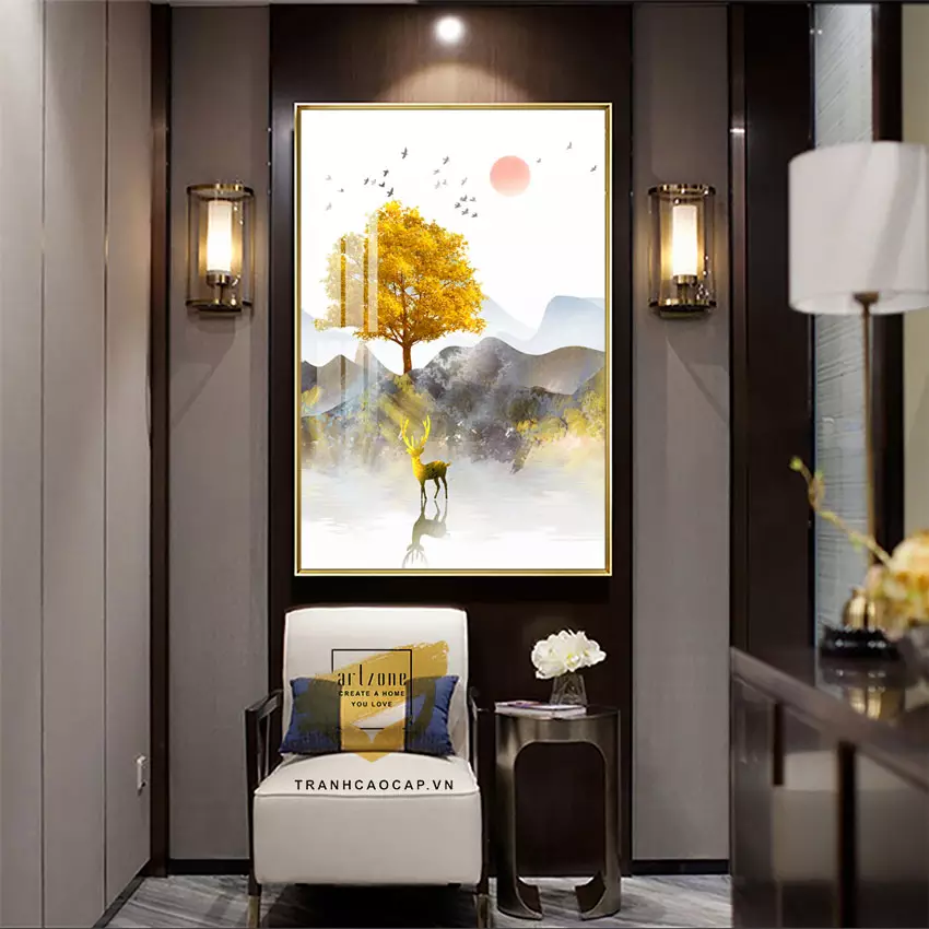 Tranh Mica Bóng Gương Nhẹ Nhàng - Điểm nhấn cho phòng ngủ