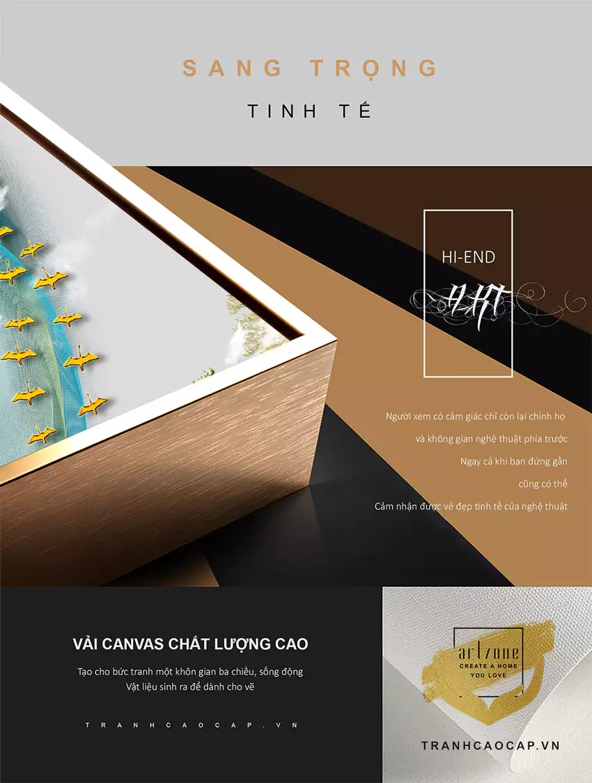 Tranh mica – nâng tầm không gian sống