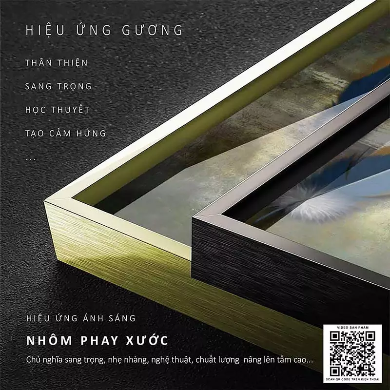 Tranh Bóng Gương Sang Trọng 6
