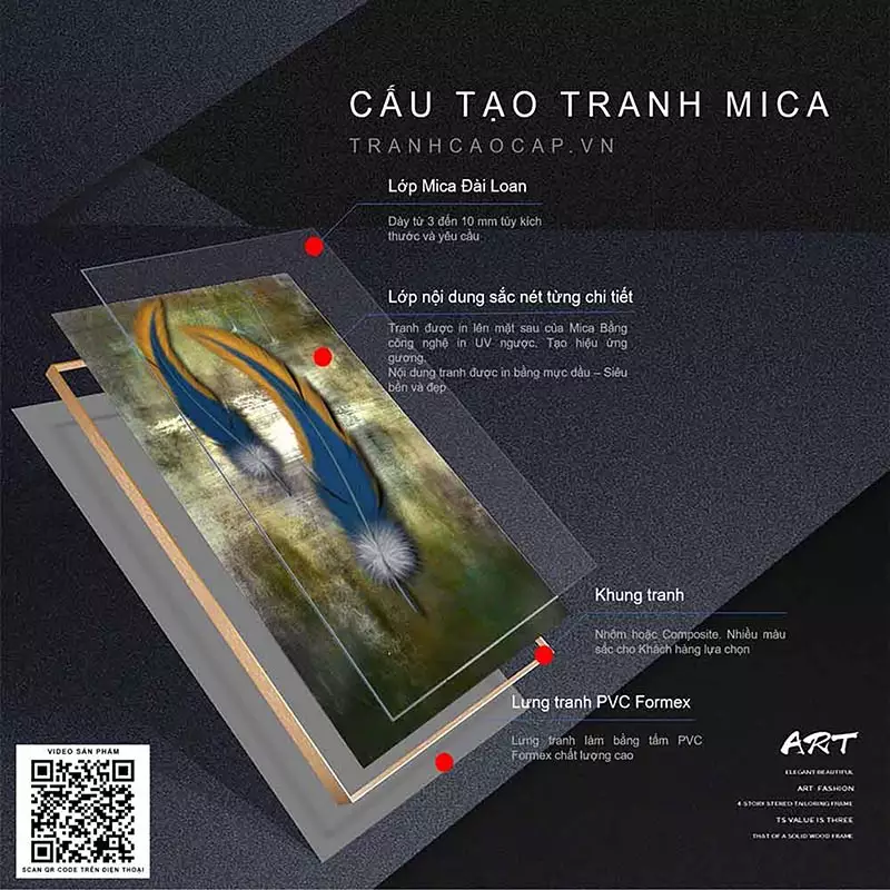 Tranh Bóng Gương Sang Trọng 7