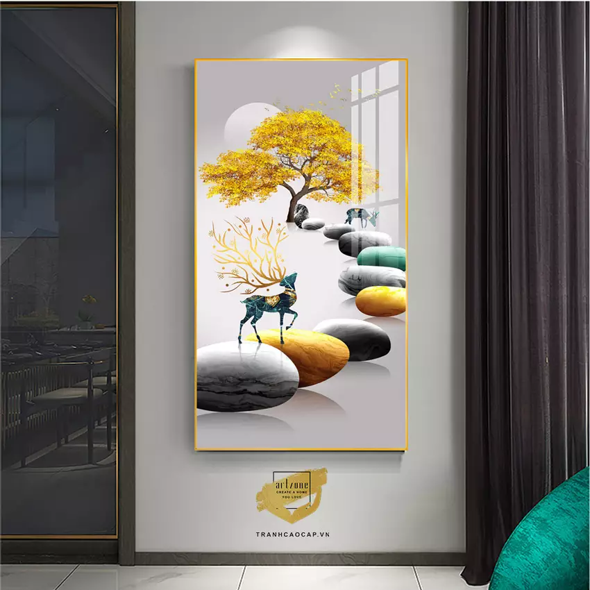 Tranh Dàn Hươu Trừu Tượng Mica AZ1-2065