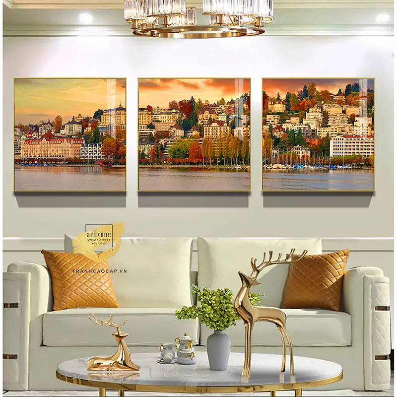 Phong cách trang trí nội thất với tranh Mica