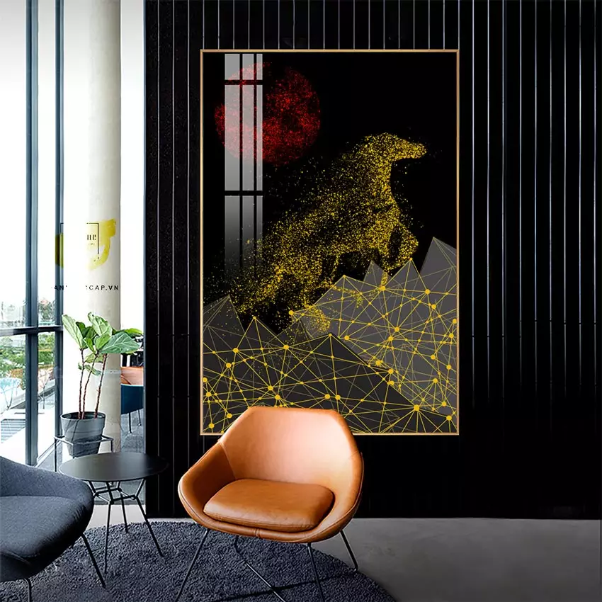 Ánh sáng giúp tôn lên vẻ đẹp của tranh treo tường