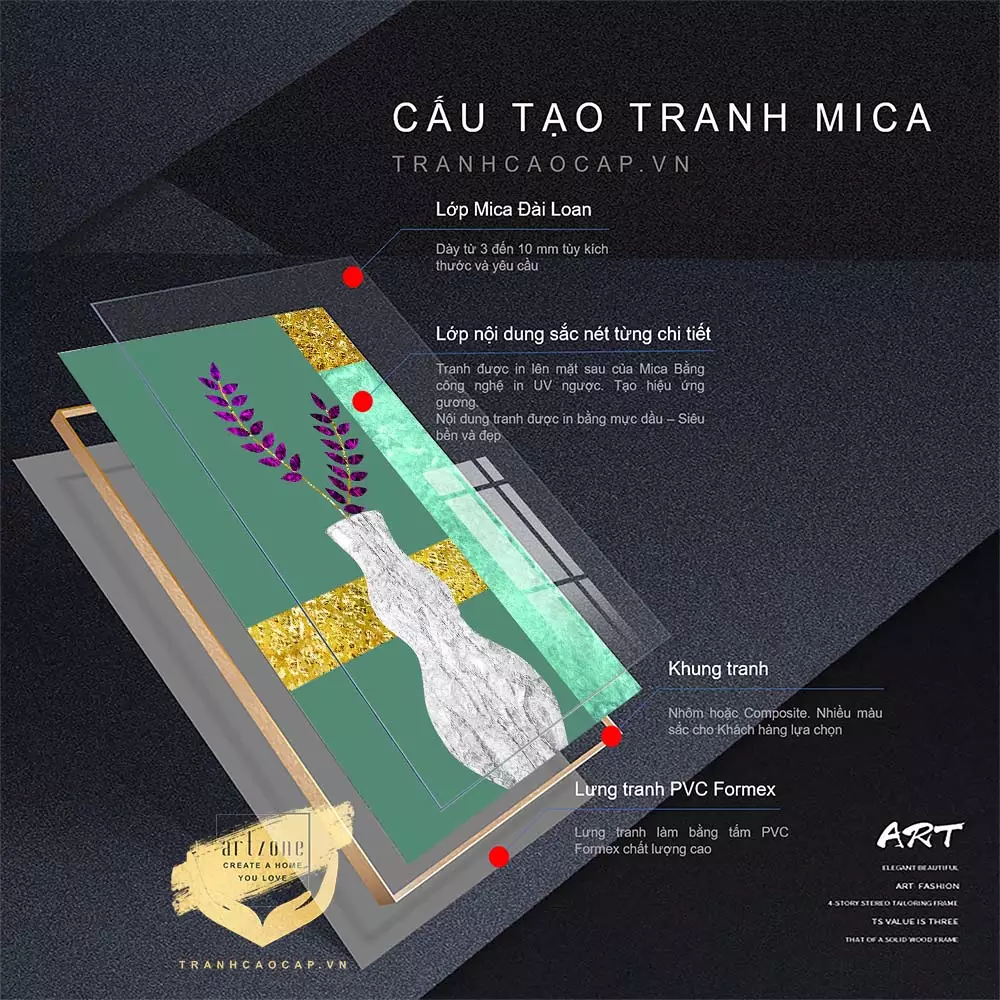 Bức tranh Mica AZ3-0380 8