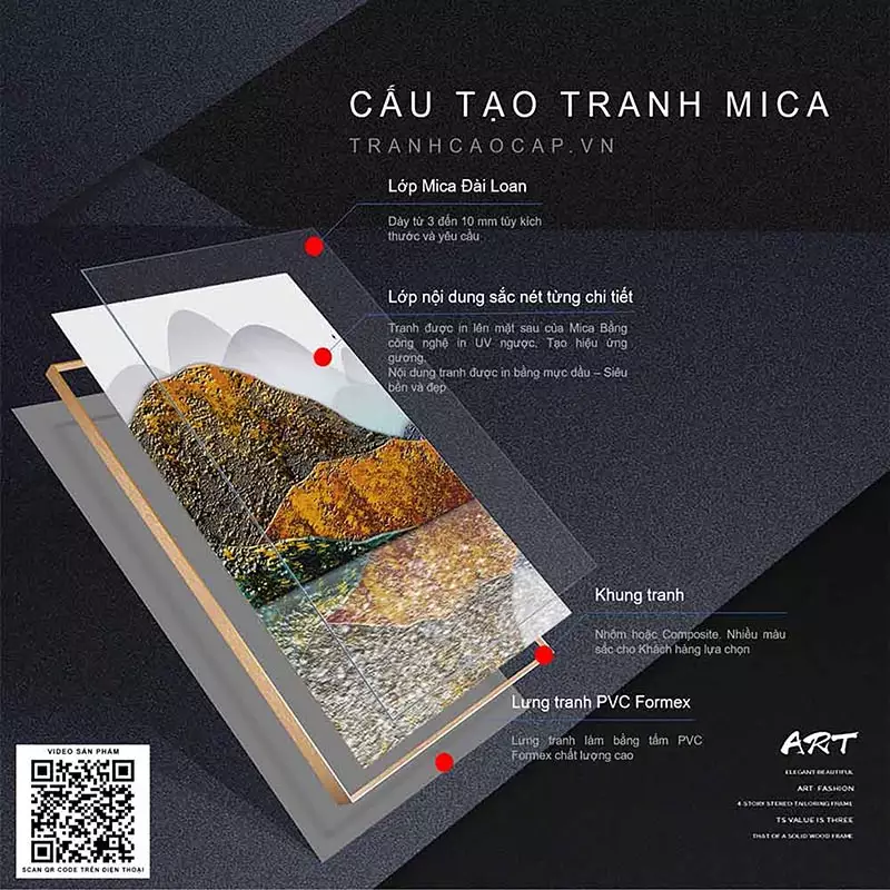 Tranh Mica độc đáo