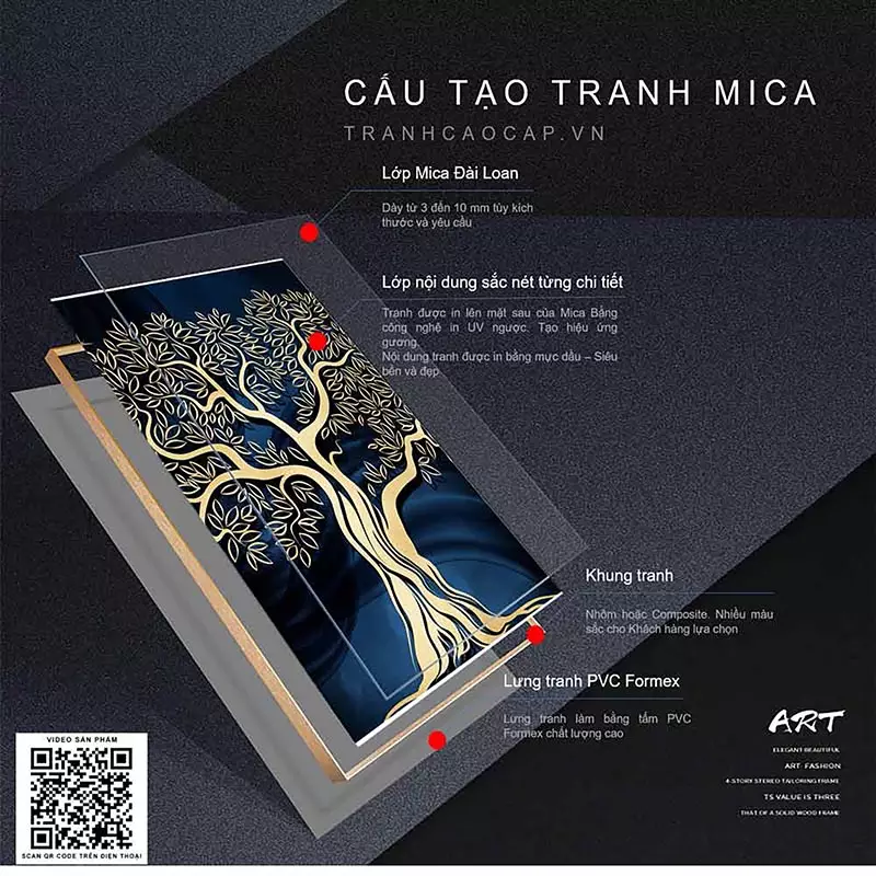 Bức tranh Mica AZ3-0210