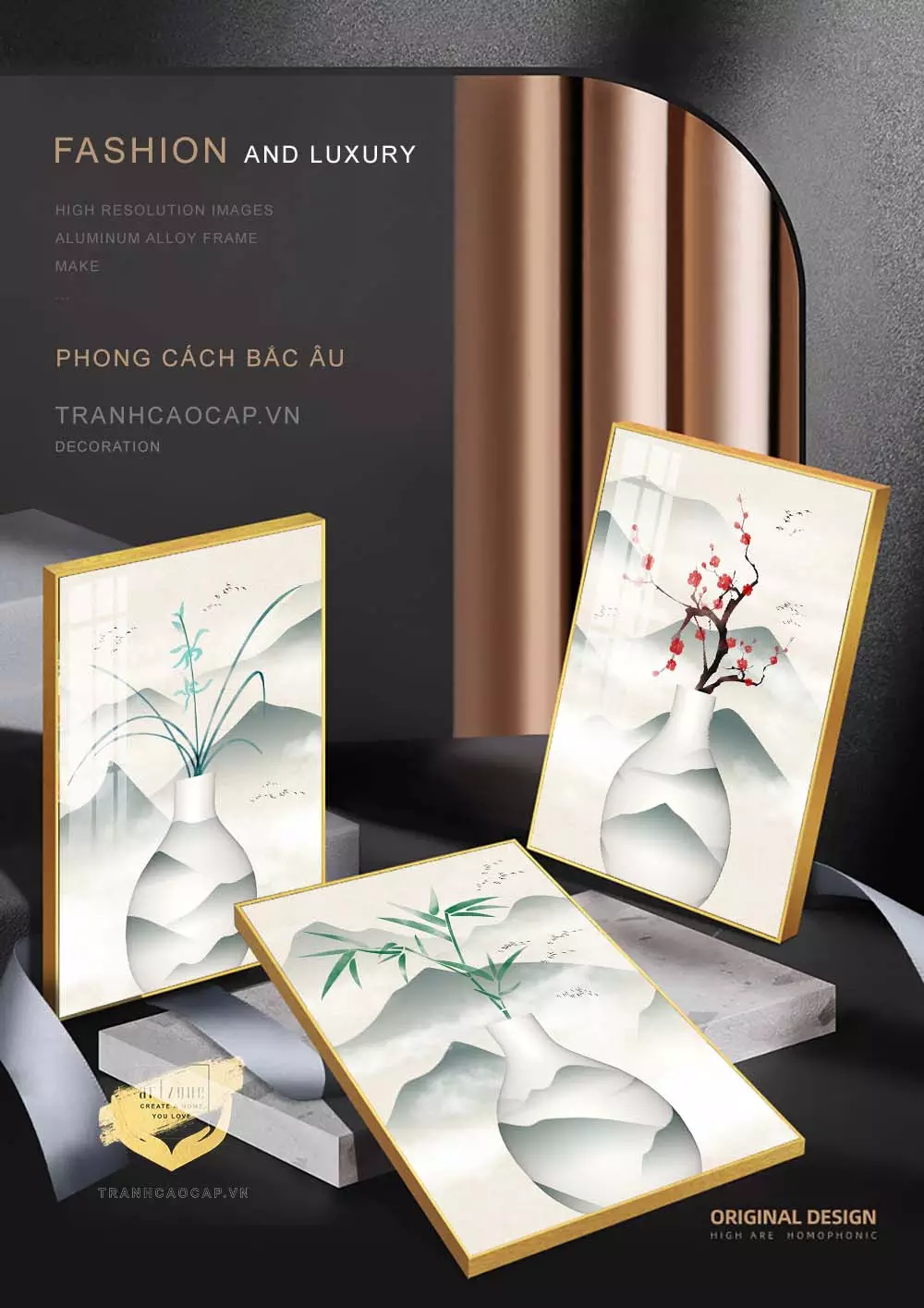 Bức tranh Bóng Gương Trừu Tượng 9