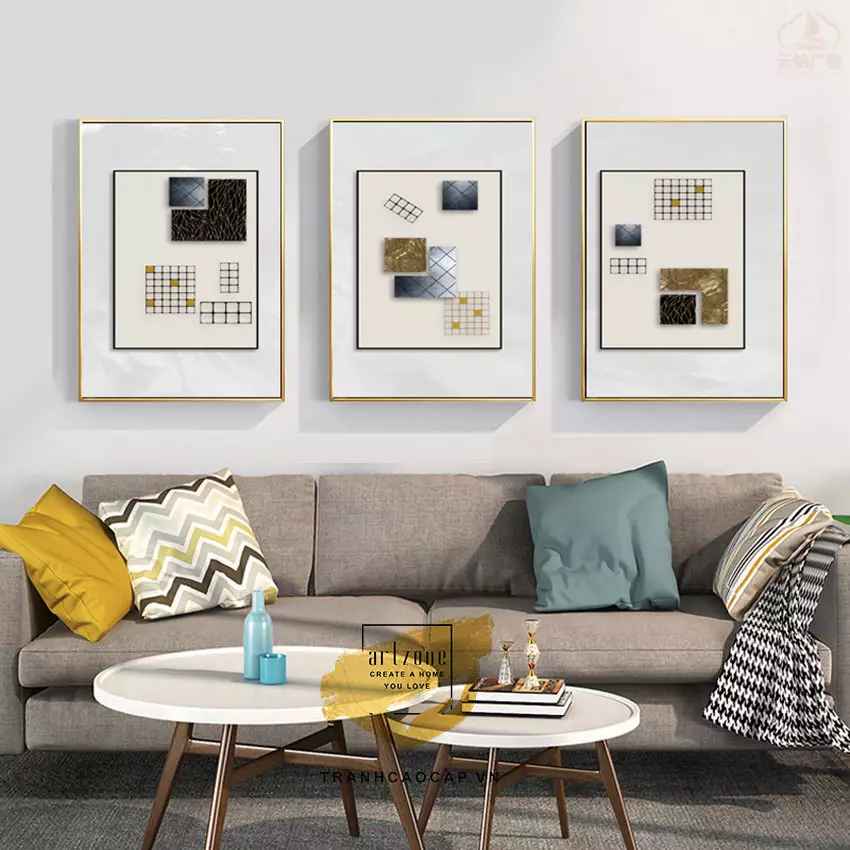 Tranh Mica treo phòng khách AZ3-1302 - Vẻ đẹp hiện đại, sang trọng