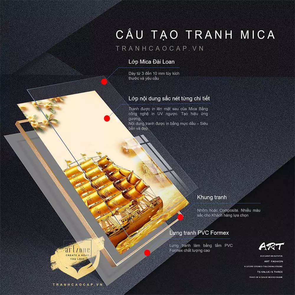 Bức tranh Mica AZ3-0460-MICA