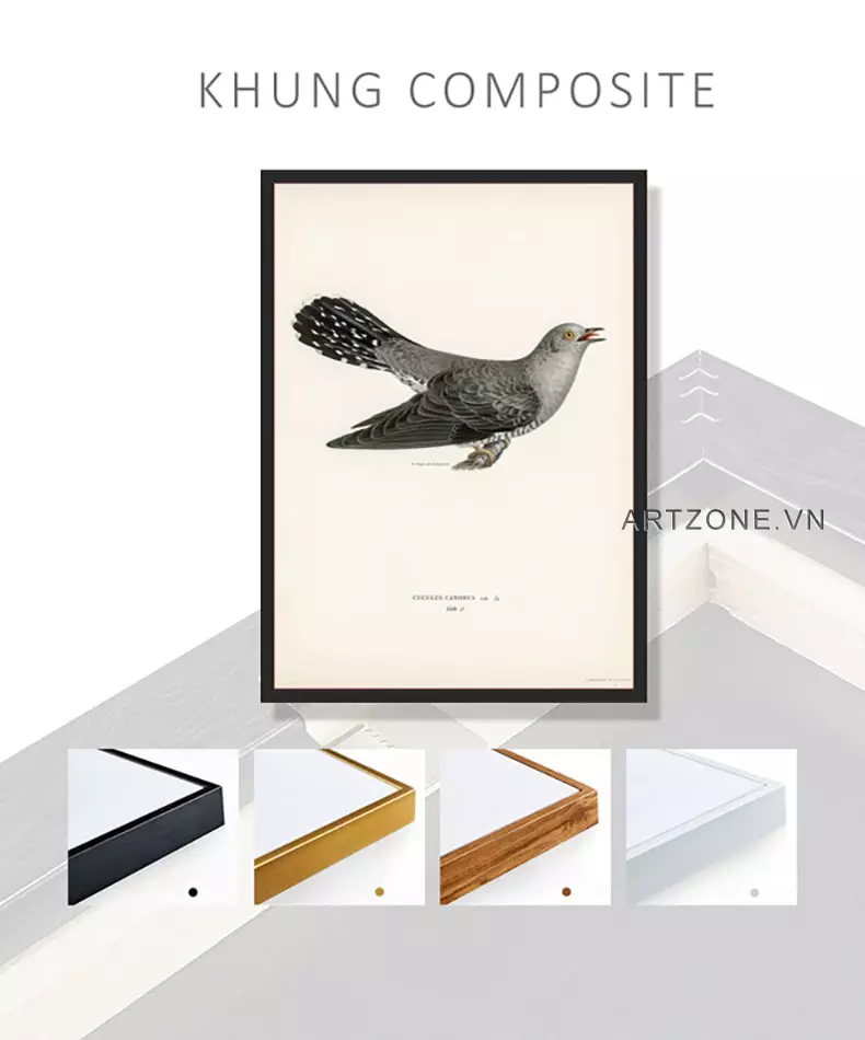 Tranh động vật trong không gian phòng khách