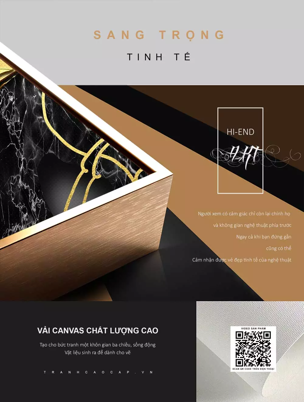 Lựa chọn kích thước tranh phù hợp với không gian
