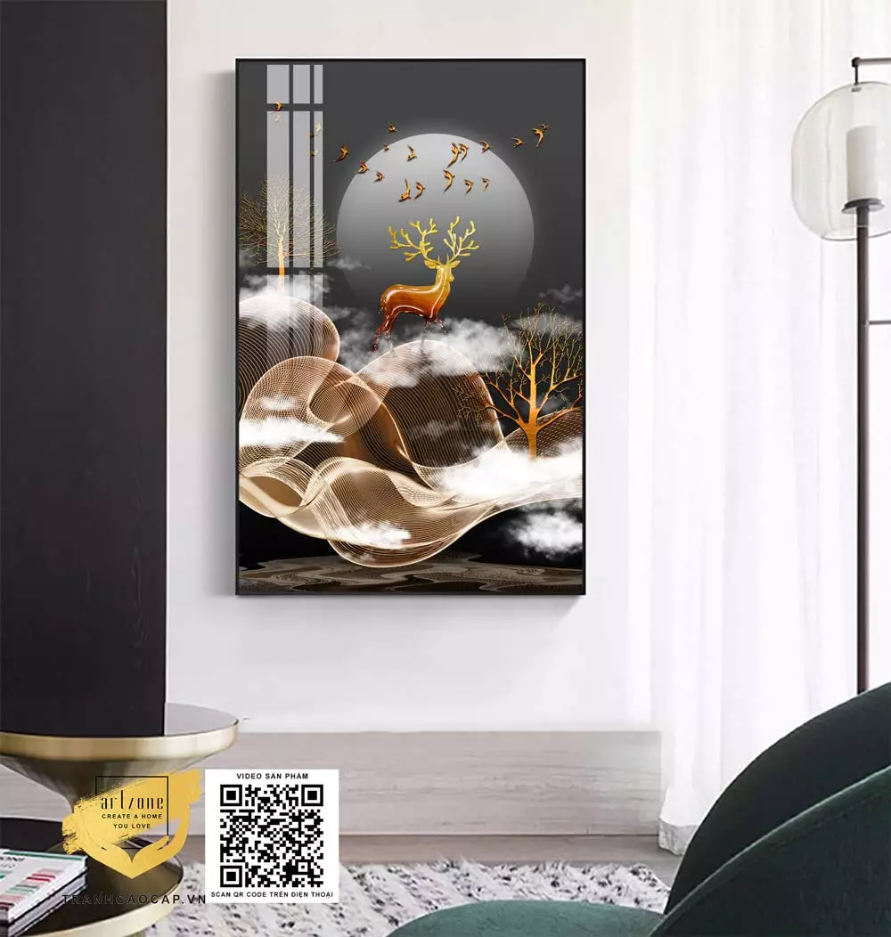 Chất liệu tranh mica mang đến vẻ đẹp sang trọng và độ bền cao