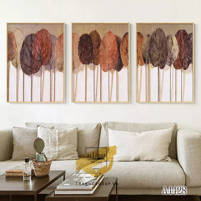 Bức tranh AZ3-0674 với họa tiết hoa tươi sống động