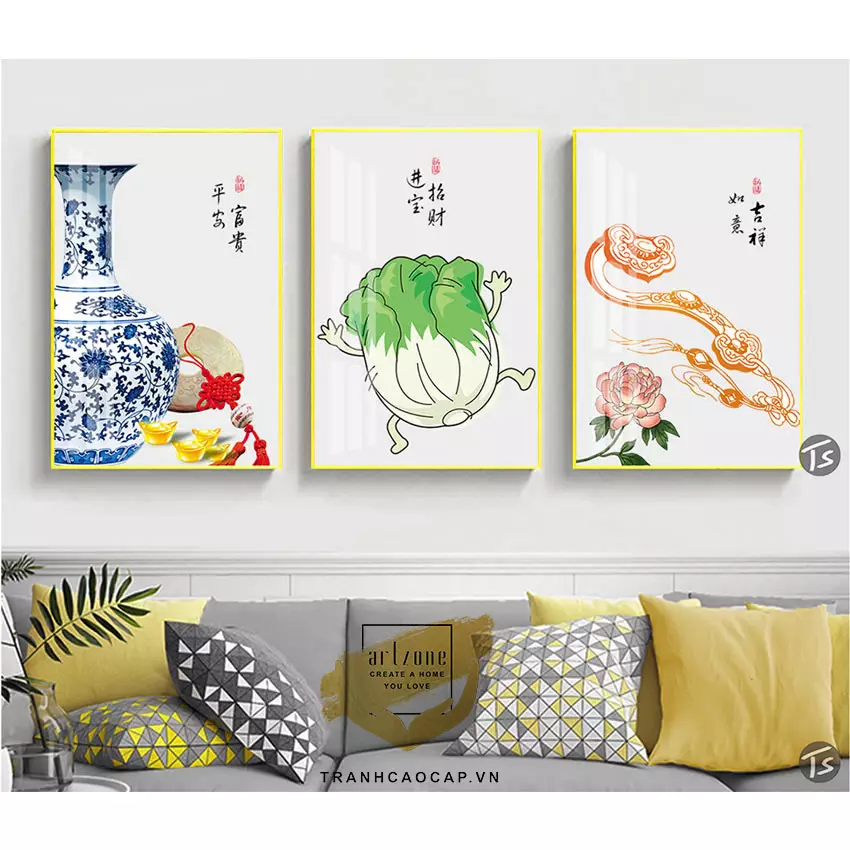 Bức tranh AZ3-0731-MICA trang trí phòng khách