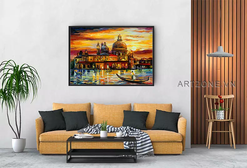 Màu vàng rực rỡ trong tranh Venice