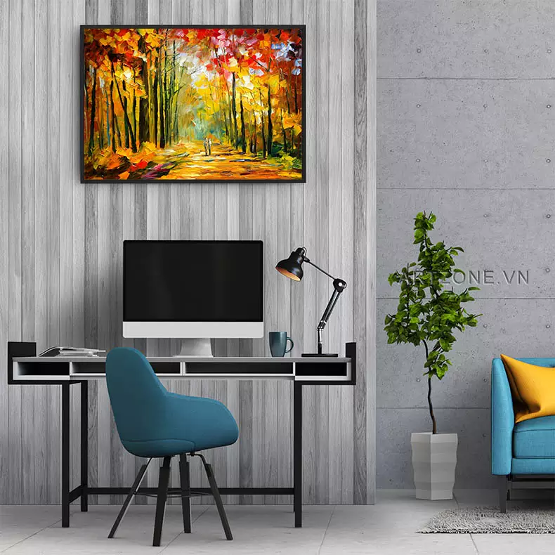 Treo tranh ở độ cao phù hợp tạo cảm giác cân đối cho không gian Treo tranh ở độ cao phù hợp tạo cảm giác cân đối cho không gian