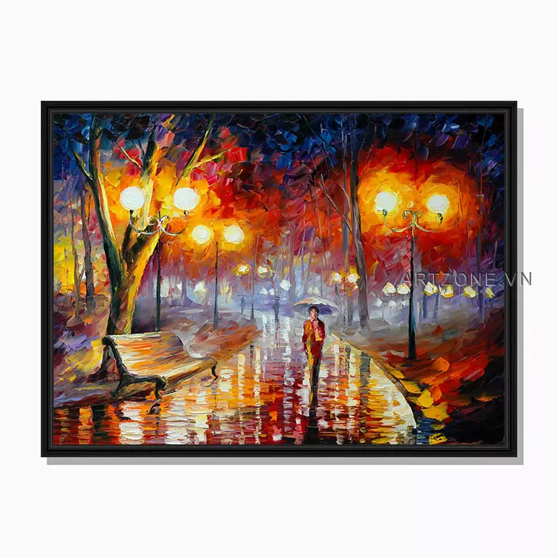 Kích thước tranh phù hợp với không gian
