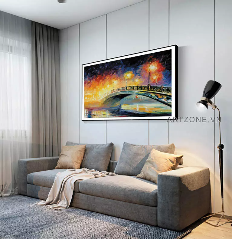 Kích thước tranh cân đối với không gian
