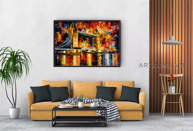 Màu sắc rực rỡ trong tranh Cầu London