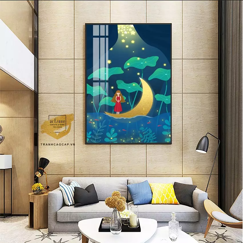 Kích thước tranh cân xứng với không gian