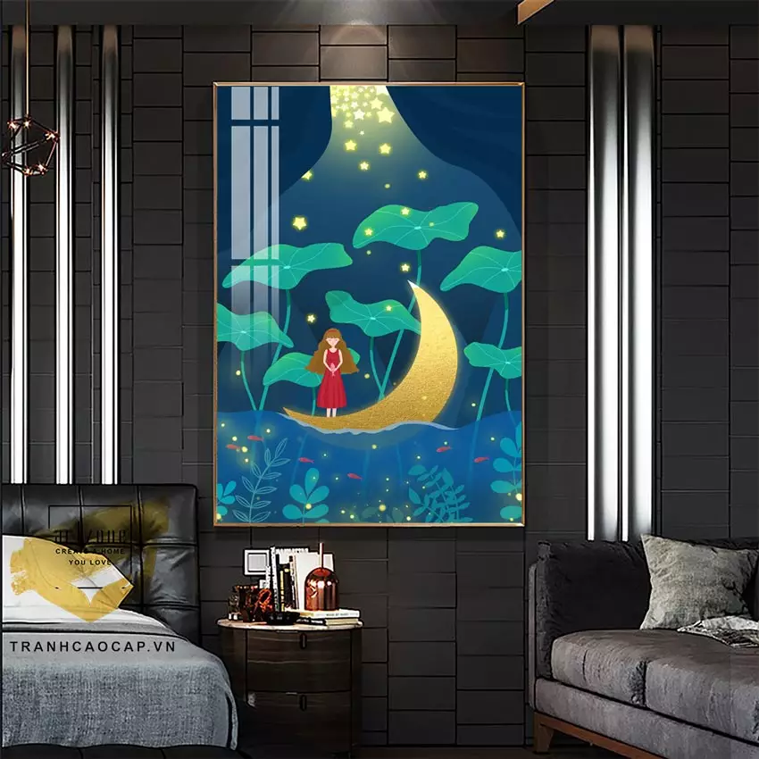 Ánh sáng tôn lên vẻ đẹp của tranh
